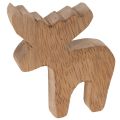 Wooden elk decorative figure,