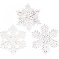 Floristik24 Scatter parts snowflake, scatter decoration ice crystal 3.5cm 72pcs