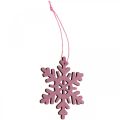 Floristik24 Christmas tree decorations snowflake pendant wood 8cm 36pcs