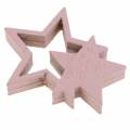 Floristik24 Scattered stars pink / white 36pcs