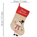Christmas stocking with motif for hanging, 50cm, 3 pieces | Floristik24.ie
