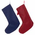 Checkered Santa boot with bow