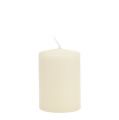 Floristik24 Pillar candle 120/80 cream 6pcs