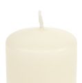 Floristik24 Pillar candle 80/40 cream 24pcs