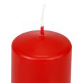 Floristik24 Pillar candles red Advent candles candles red 70/50mm 24pcs