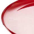 Decorative tray, red,
