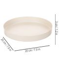 Round decorative tray for home accessories, 20cm | Floristik24.ie
