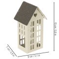 Light House Set Metal Three Houses on Tray 35cm 1 Set | Floristik24.ie