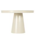 Round decorative tray in cream, 30 cm, on a stand for table decoration | Floristik24.ie