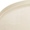 Decorative round beige plate with a 40 cm high base | Floristik24.ie