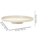 Decorative metal flower plate, round, 41 cm, table display | Floristik24.ie