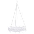 Floristik24 Tray with hook Ø44.5cm for hanging white