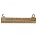 Floristik24 Wooden tray with metal handles, planter white washed L40cm