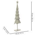 Decorative Christmas tree on a stand with star, festive table decoration, 74cm | Floristik24.ie