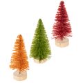 Floristik24 Artificial Christmas tree with wooden base, small, 16cm, 6 pieces