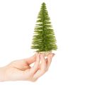 Artificial Christmas tree with wooden base, small, 16cm, 6 pieces | Floristik24.ie