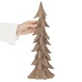 Small flocked decorative Christmas tree, table decoration, 44cm | Floristik24.ie