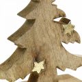 Floristik24 Christmas tree mango wood natural deco Christmas tree 20 × 18 × 5cm