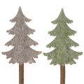 Floristik24 Decorative Christmas tree on a stick for planters and tall arrangements, 45cm, 6 pieces
