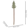 Decorative Christmas tree on a stick for planters and tall arrangements, 45cm, 6 pieces | Floristik24.ie