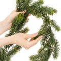 Artificial green fir garland for festive decoration, 200cm | Floristik24.ie