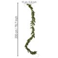 Artificial green fir garland for festive decoration, 200cm | Floristik24.ie