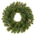 Floristik24 Artificial fir branch wreath with cones for door or table, 30cm
