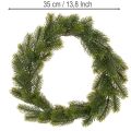 Artificial fir green wreath for door decoration, 35cm | Floristik24.ie