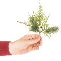 Artificial fir branch for festive decoration, 22cm, 2 pieces | Floristik24.ie