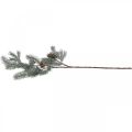 Floristik24 Fir Branch Artificial Christmas Branch Frosted 71cm