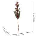 Artificial fir branch with Christmas baubles, 48cm, 2 pieces | Floristik24.ie