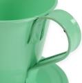 Floristik24 Decorative cup with plate pastel green Ø9cm H8cm