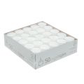 Floristik24 Tea lights white in plastic bowl 50pcs