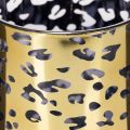 Glass tealight holder with leopard print for table decoration, 12cm | Floristik24.ie