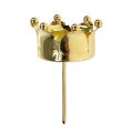 Tea light holder crown gold Ø4.8cm 4pcs | Floristik24.ie