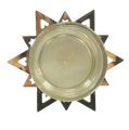 Floristik24 Tea light holder star gold 23.5cm 4pcs