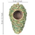 Tealight holder pine cone design candle holder 8cm 3pcs | Floristik24.ie