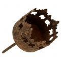 Tealight holder for sticking rust Ø3.8cm H10.5cm 4pcs | Floristik24.ie