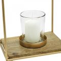 Floristik24 Lantern house metal decoration tealight candle glass 20×16×26cm