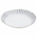 Floristik24 Decorative plate baking pan zinc white Ø15cm H2cm