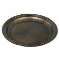 Floristik24 Decorative plate made of metal bronze with glaze effect Ø30cm