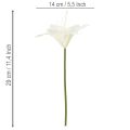 Artificial white tiger lily flowers for vases and arrangements, 29cm bunch of 6 | Floristik24.ie