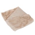 Beige table runner with faux
