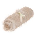 Beige table runner with faux