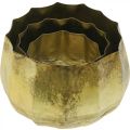 Floristik24 Decorative bowl brass metal bowl Ø22/18/14cm set of 3