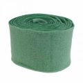 Floristik24 Felt ribbon, pot ribbon, wool ribbon two-tone green 15cm 5m