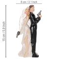 Cake topper bride and groom 15.5cm | Floristik24.ie
