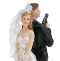 Floristik24 Cake figure bridal couple 15.5cm