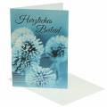 Floristik24 Mourning card &quot;Heartfelt condolences&quot; with envelope 1p