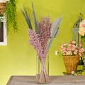 Floristik24 Dried flowers exotic white-pink mix drying bouquet set